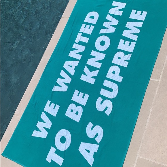 ❌SOLD❌ NWT Supreme Known As Towel - Turquoise - Picture 3 of 3